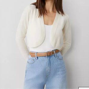 Ann Taylor Cream Women's Cardigan